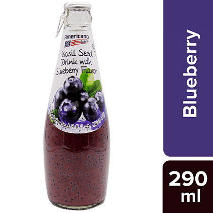 Americano Basil Seed Drinks - Blueberry, 290 Ml