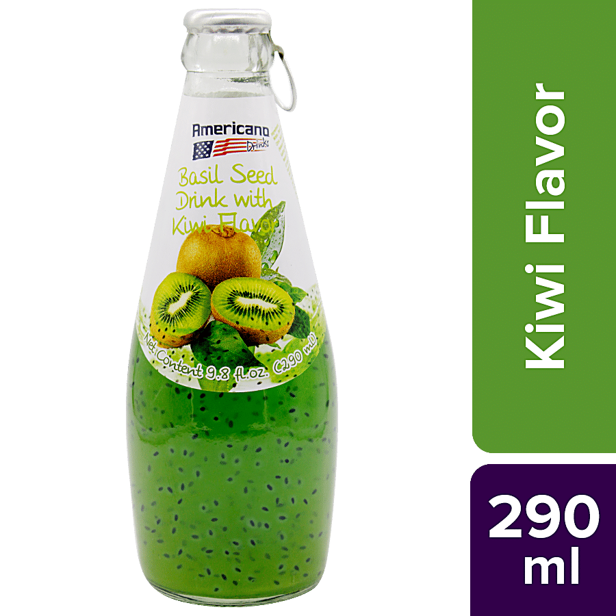 Americano Basil Seed Drink - Kiwi Flavour, 290 Ml