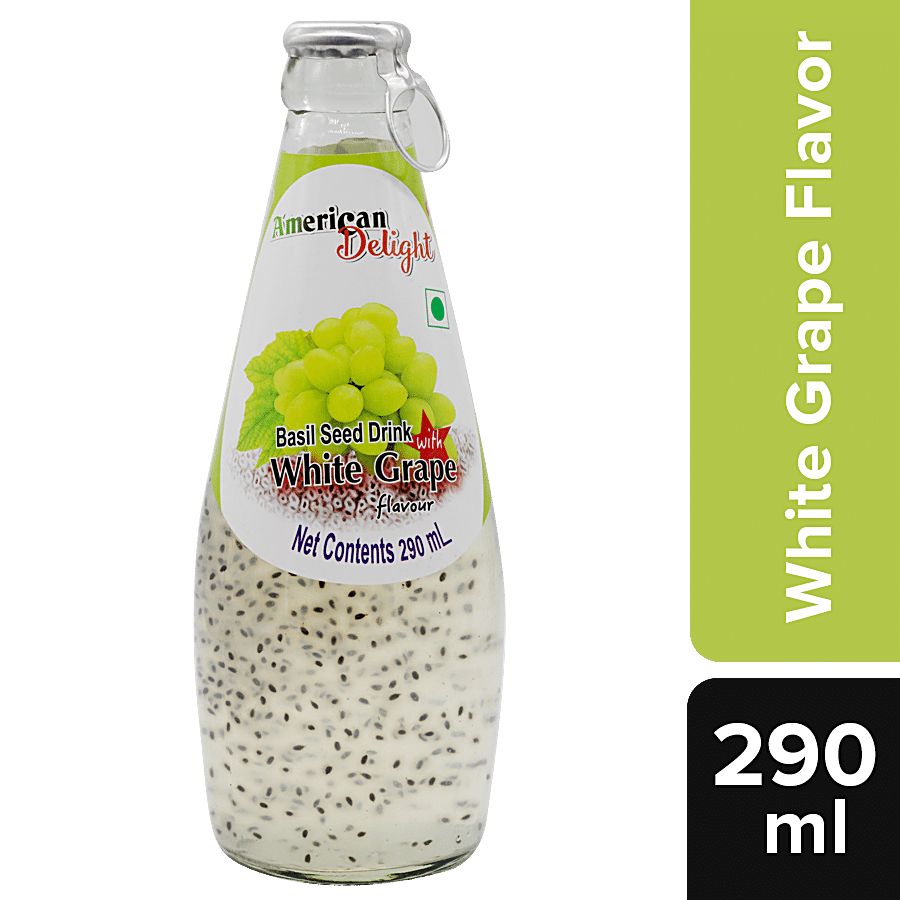American Delight Basil Drink - White Grape Flavored, 290 Ml
