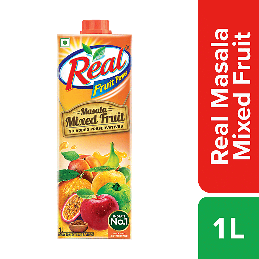 Real Fruit Power Masala Mixed Fruit Juice, 1 L