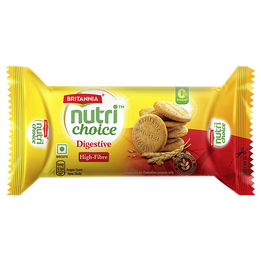 Britannia Nutri Choice Digestive High Fibre Biscuits, 100 g