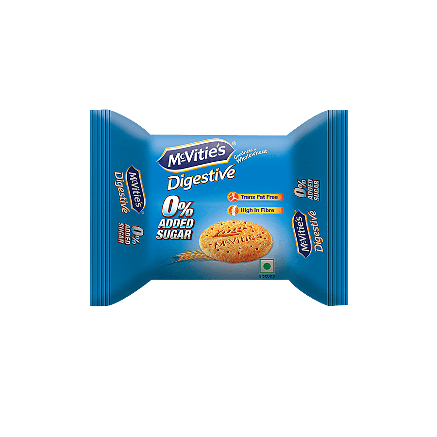 Mcvitie'S Digestive High Fibre Biscuits - Zero Added Sugar, 75 G
