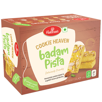 Haldiram's Cookie Heaven Badam Pista Cookies, 200 g