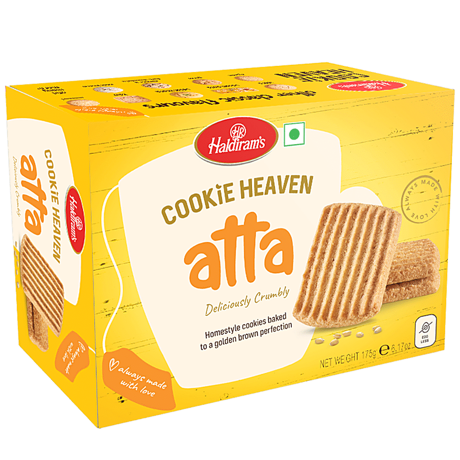 Haldiram's Cookie Heaven Atta Cookies, 175 g