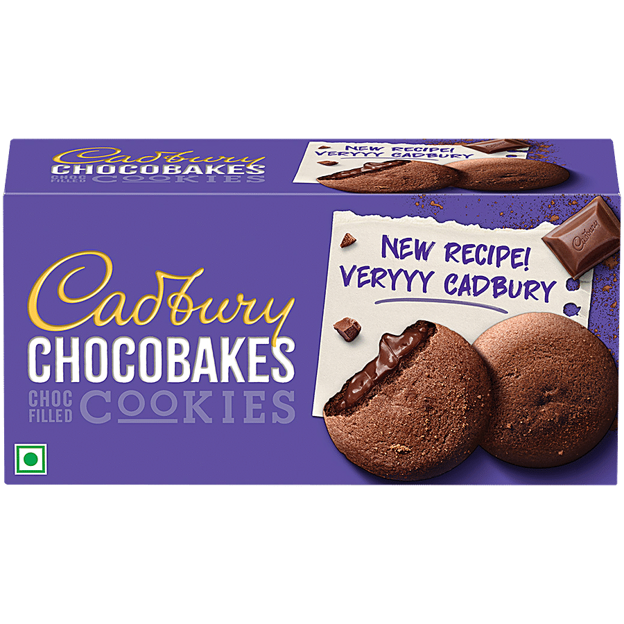 Cadbury Chocobakes ChocFilled Cookies, 150 g (Pack of 12)