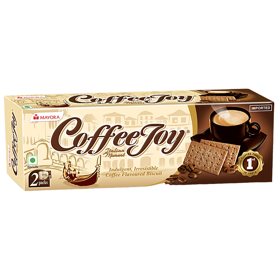 Mayora Coffee Joy Biscuit, 78 G (2 Packs X 39 G Each)