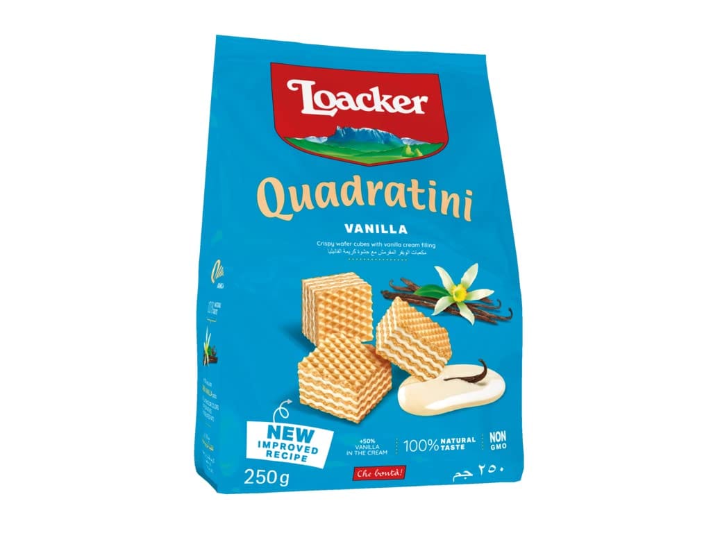 Loacker Quadratini Vanile Wafer, 250G