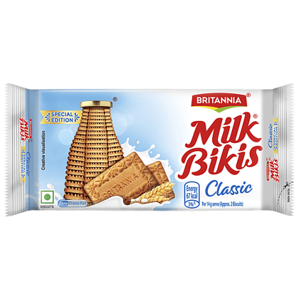 Britannia Milk Bikis Classic Biscuits - 115 G