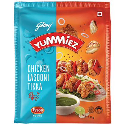 Godrej Yummiez Yummiez Lasooni Tikka - Chicken, 275 G Pouch