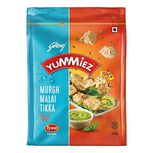 Godrej Yummiez Murgh Malai Chicken Tikka, 290 g