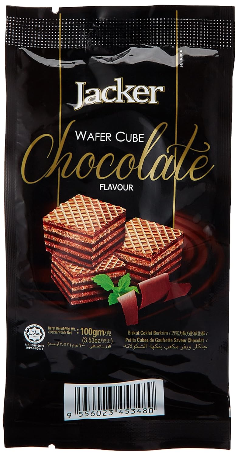 Jacker Wafer Cube, Chocolate