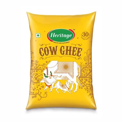 Heritage Golden Cow Ghee Pouch, 1000 Ml