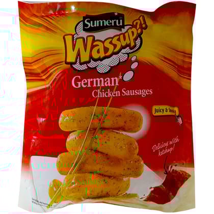 Sumeru Wassup Chicken Sausages Naturally Smoked, 500 G