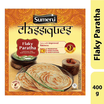 Sumeru Flaky Paratha, 400 G Pouch