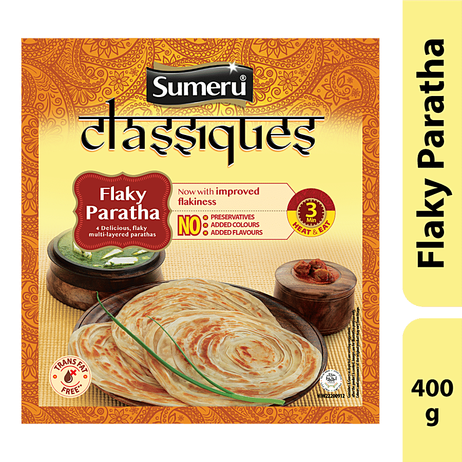 Sumeru Flaky Paratha, 400 G Pouch