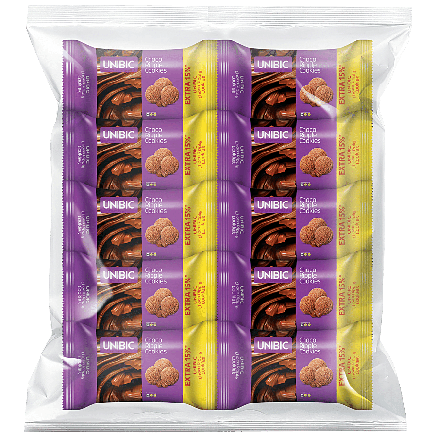 Unibic Choco Ripple Cookies, 31.3 G (Pack Of 12)