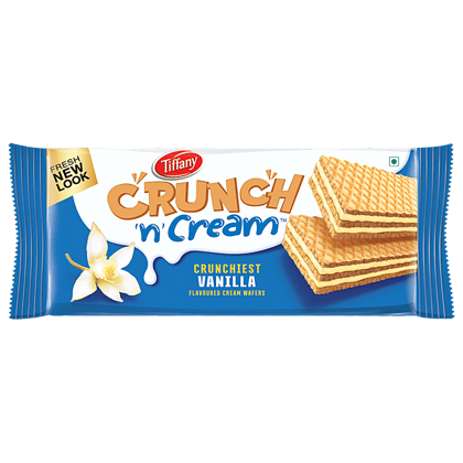 Tiffany Crunch N Cream - Vanilla Cream Wafers, 135 G