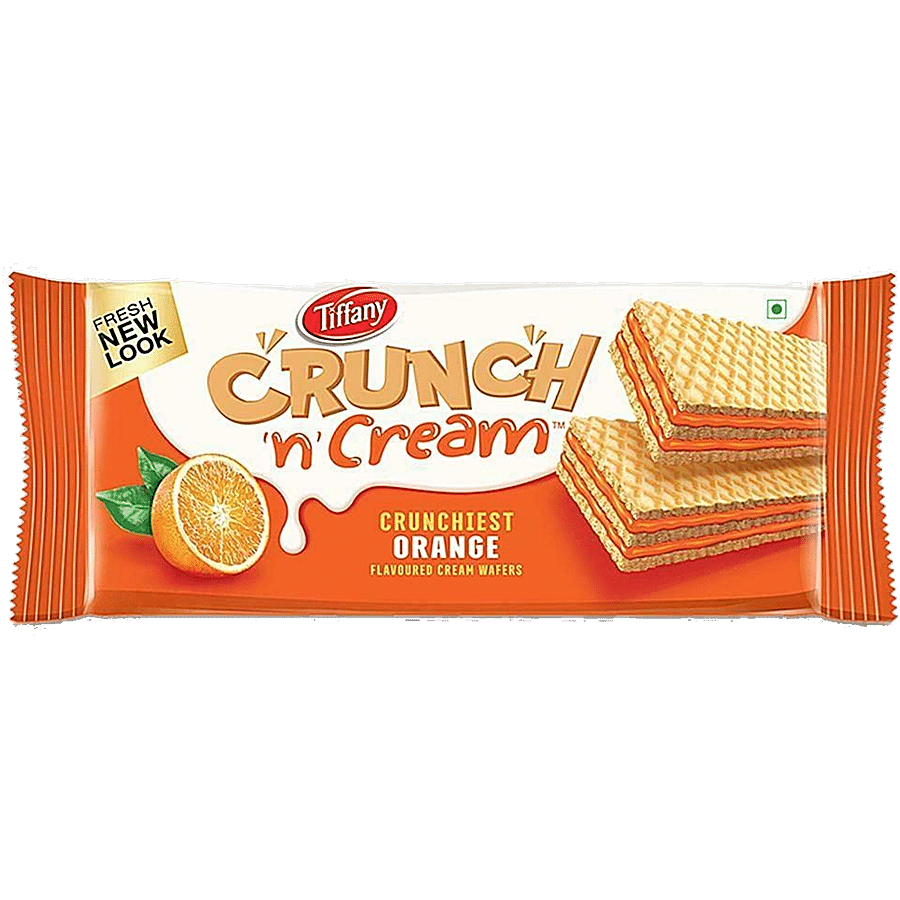 Tiffany Cream Wafers - Orange Flavored, 75 G