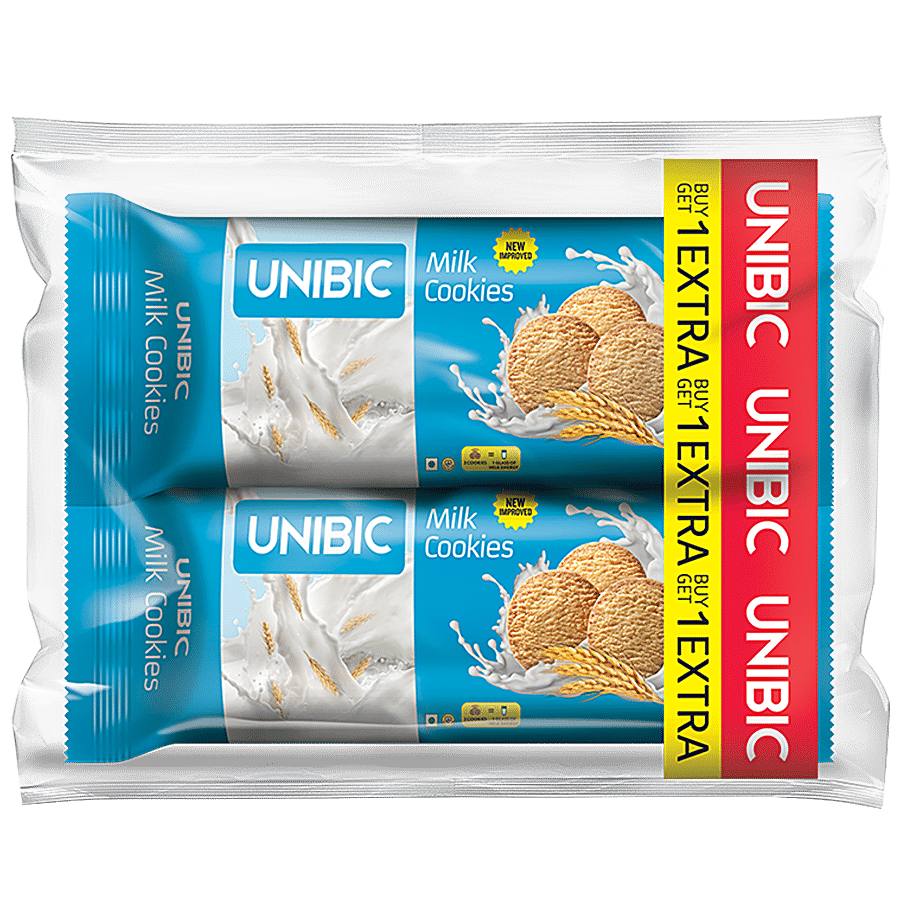Unibic Milk Cookies, 100 G (1+1)