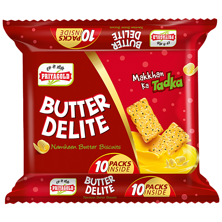 Priyagold Biscuits -Butter Delight Jumbo Pack, 350 G