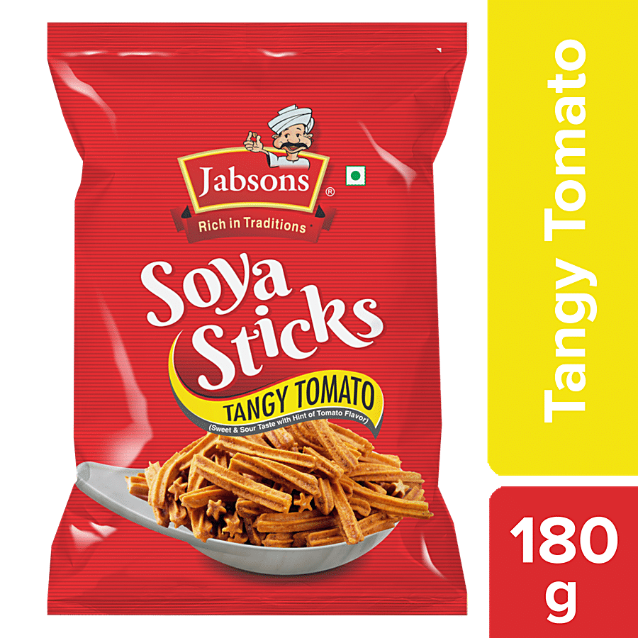 Jabsons Soya Sticks - Tangy Tomato, 180 G