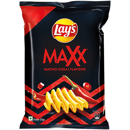 Lay'S Maxx Potato Chips - Macho Chilli Flavour, 59.4 G