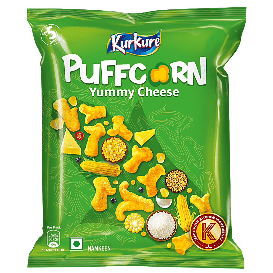 Kurkure Puffcorn Yummy Cheese, 15 G