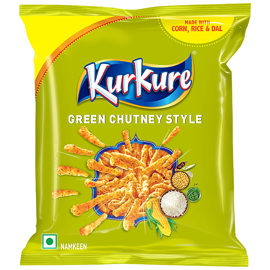 Kurkure Namkeen Green Chutney Style, 17 G
