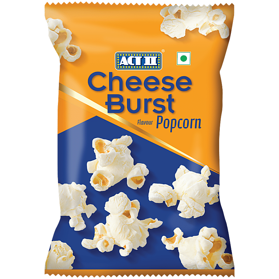 Act Ii Ready To Eat Popcorn - Cheese Burst Flavour, 50 G
