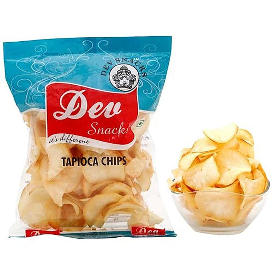 Dev Snacks Tapioca Chips, 150 G Packet