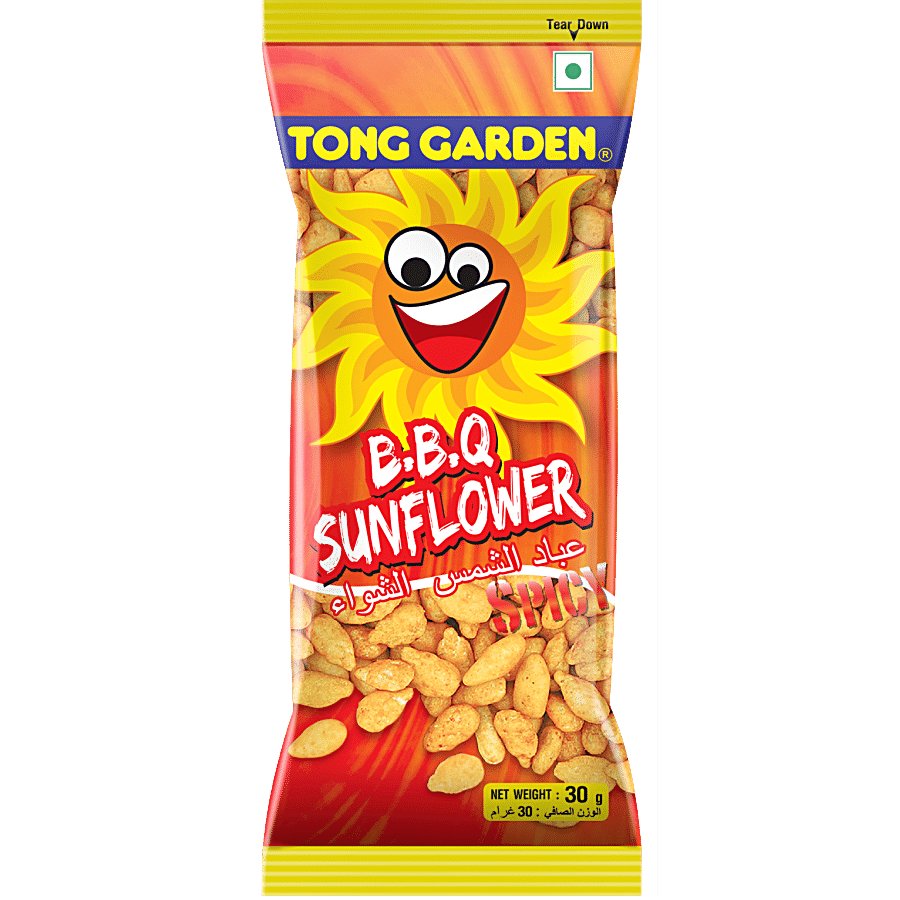 Tong Garden Sunflower Seeds - B.B.Q, 30 g Pouch