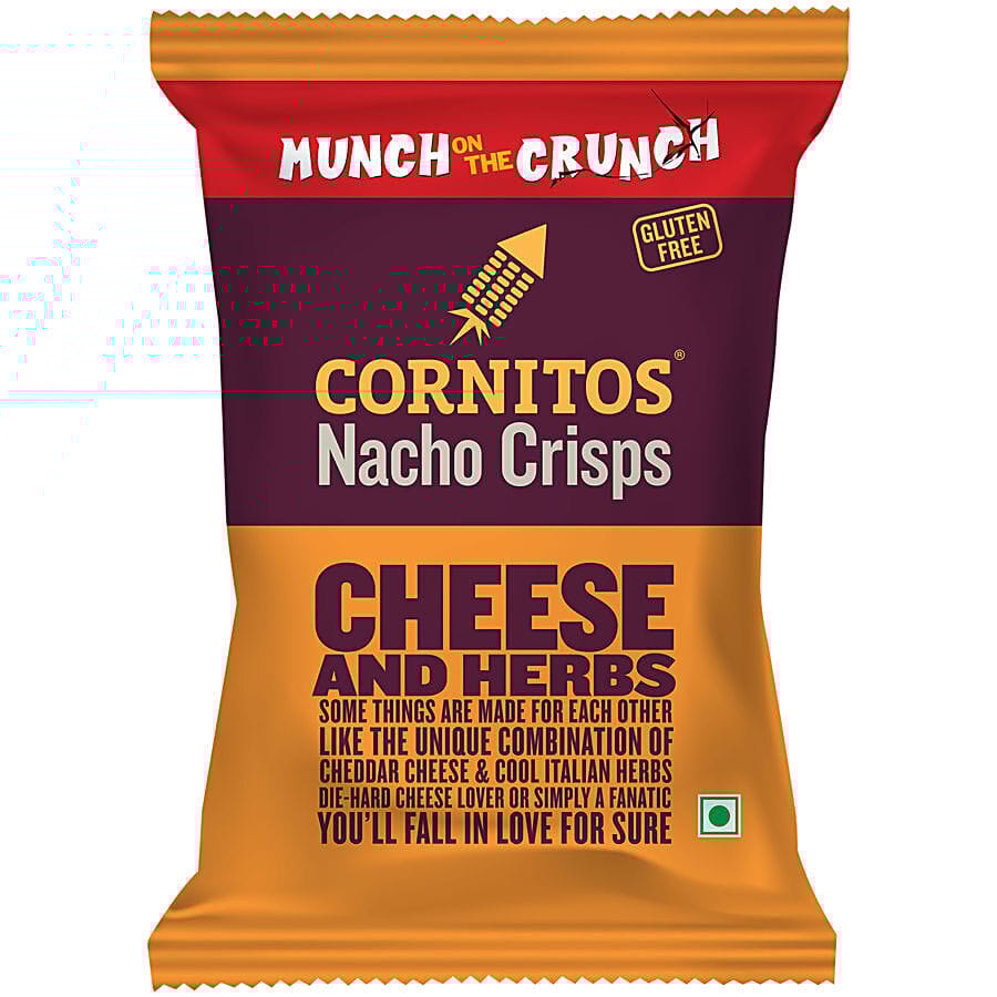 Cornitos Cheese & Herbs Nacho Crisps, 77 G