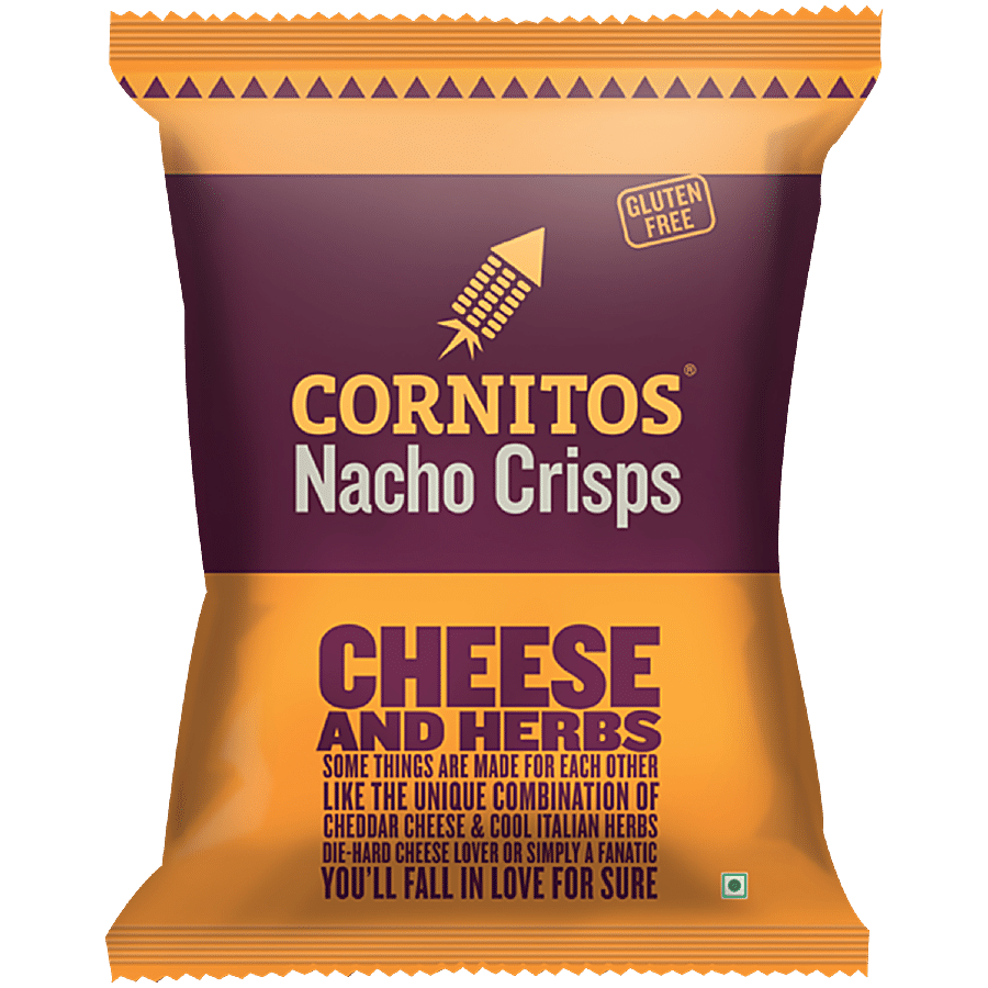 Cornitos Cheese & Herbs Nacho Chips, 55 G Pouch