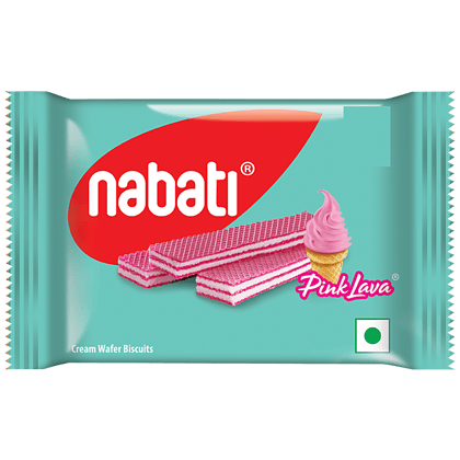 Nabati Pink Lava Cream Wafer Biscuits -Crispy, Crunchy, Rich In Vitamins, 30 G