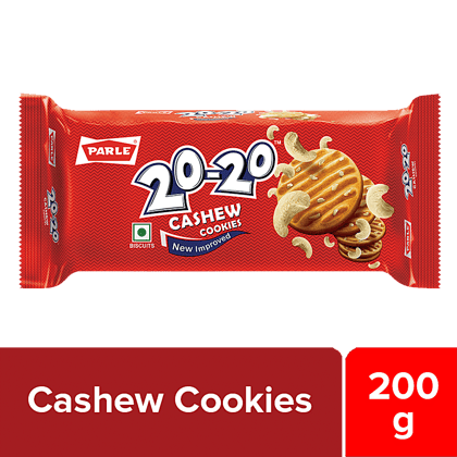 Parle 20-20 Cashew Cookies, 200 G