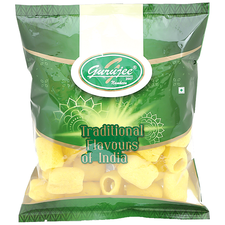 Gurujee Namkeen Gold Finger Salted - Rich, Crispy, Ready To Eat Savouries, No Preservatives, 70 G