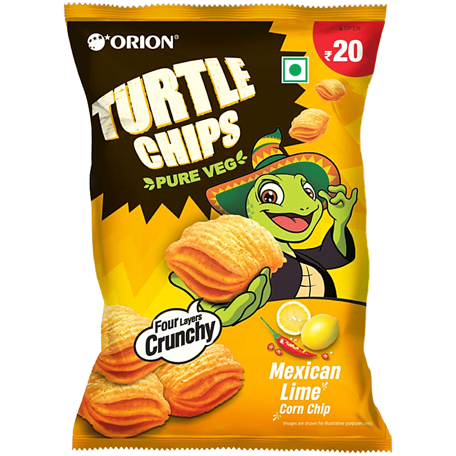 Orion Mexican Lime Corn Turtle Chips, 35 G