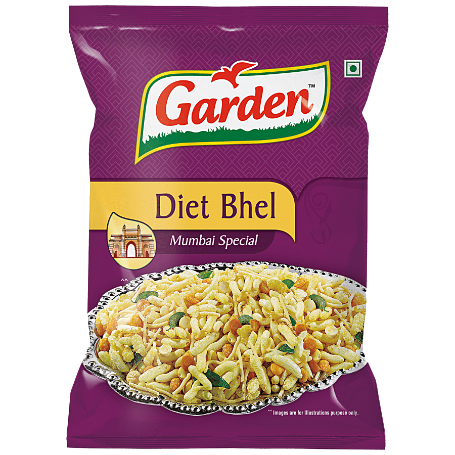 Garden Diet Bhel Mumbai Special - Crispy & Crunchy, 140 G Pouch