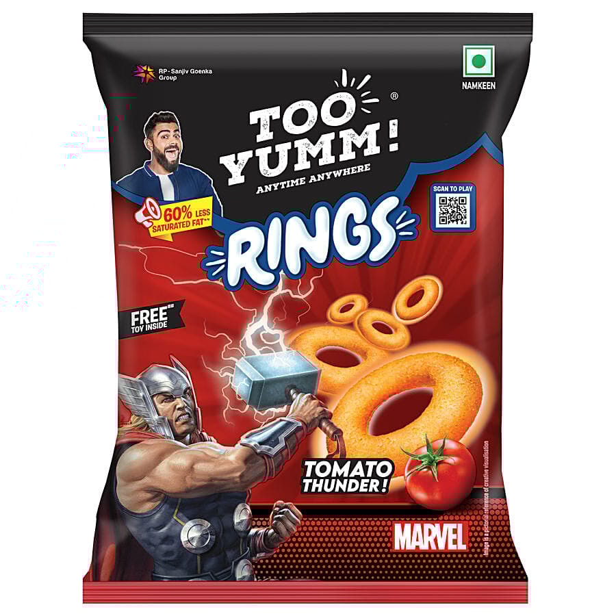 Too Yumm! Tomato Thunder Rings, 70 G