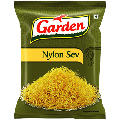 Garden Nylon Sev Namkeen - Use With Indian Snacks & Chaat, Crispy & Crunchy, 150 G Pouch