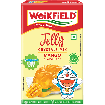 Weikfield Jelly Crystals - Mango Flavour, 90 g Carton