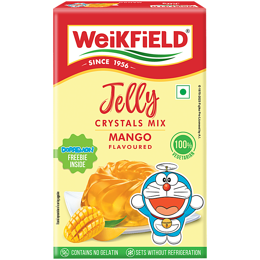 Weikfield Jelly Crystals - Mango Flavour, 90 g Carton