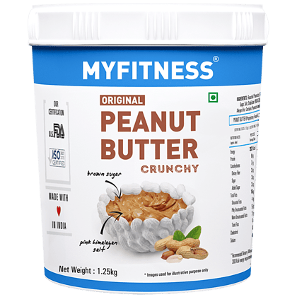 Myfitness Original Peanut Butter - Crunchy, 1.25 Kg