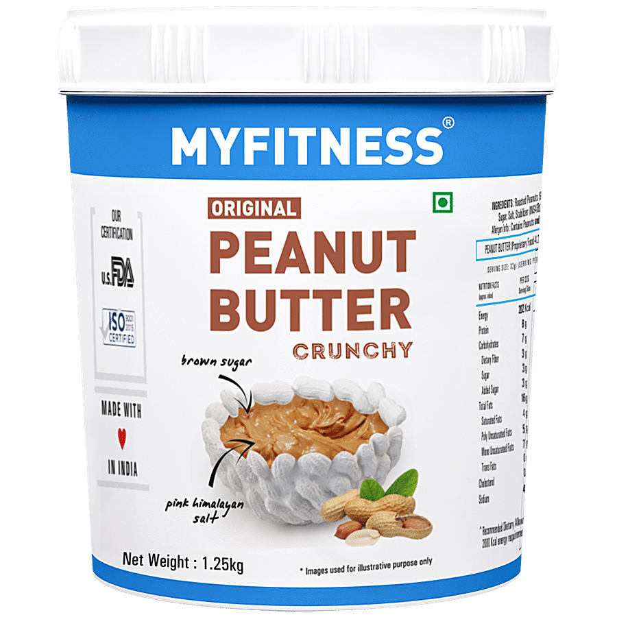 Myfitness Original Peanut Butter - Crunchy, 1.25 Kg