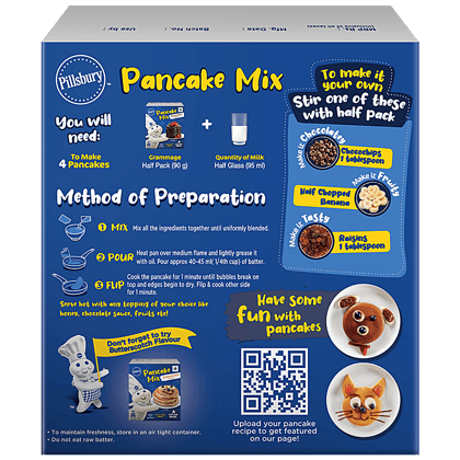 Pillsbury Pancake Mix - Chocolate Flavour, Makes Soft & Fluffy Pancakes, 180 G