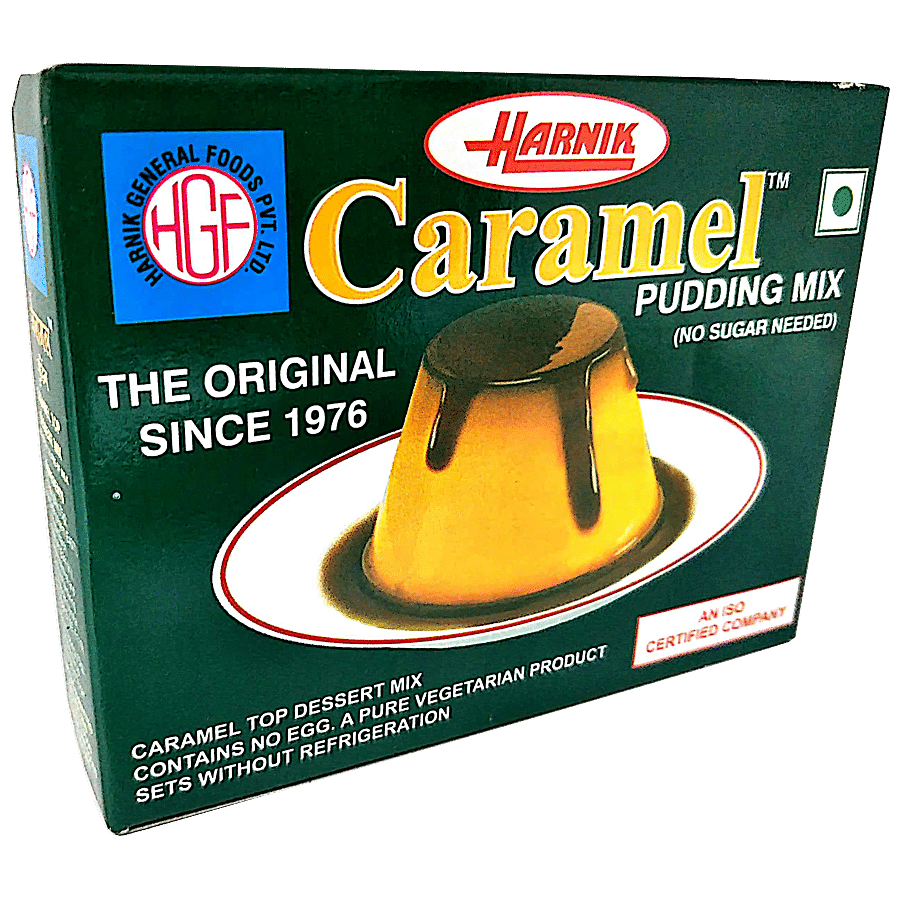 Harnik Pudding Mix - Caramel, 90 G Box