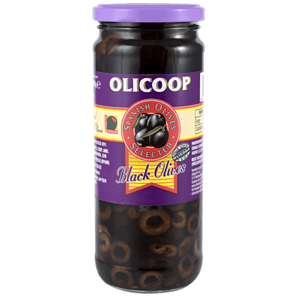 Olicoop Black Slice Olive - Spanish, Selected, 450 G