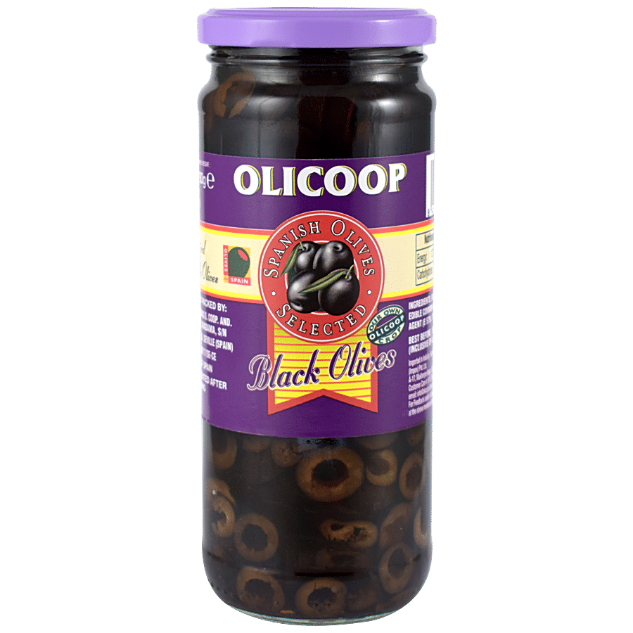 Olicoop Black Slice Olive - Spanish, Selected, 450 G