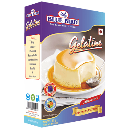 Blue Bird Gelatine, 50 G Carton