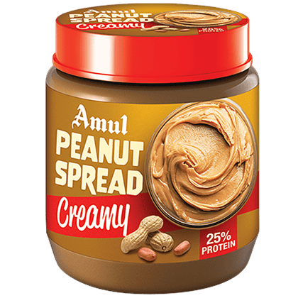 Amul Peanut Spread - Creamy, 300 G Pet Jar